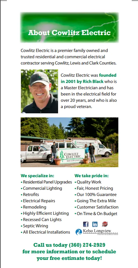 Slide of Cowlitz Electric