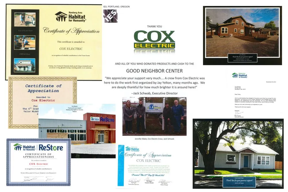 Slide of Cox Electric