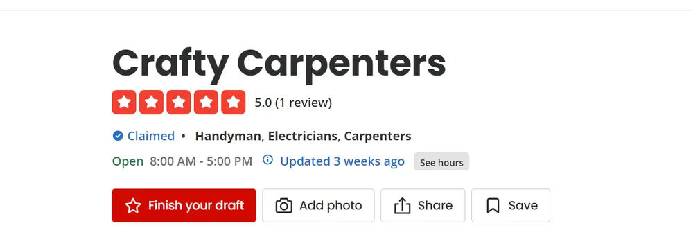 Slide of Crafty Carpenters