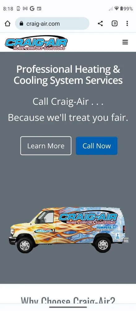 Slide of Craig-Air Cooling & Heating