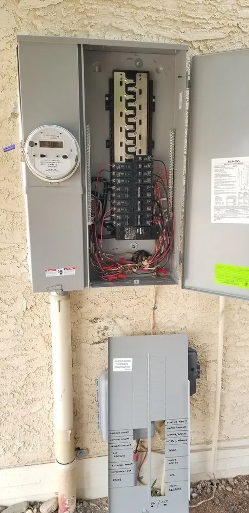 Licensed electrical service for homes in wiring installation, by