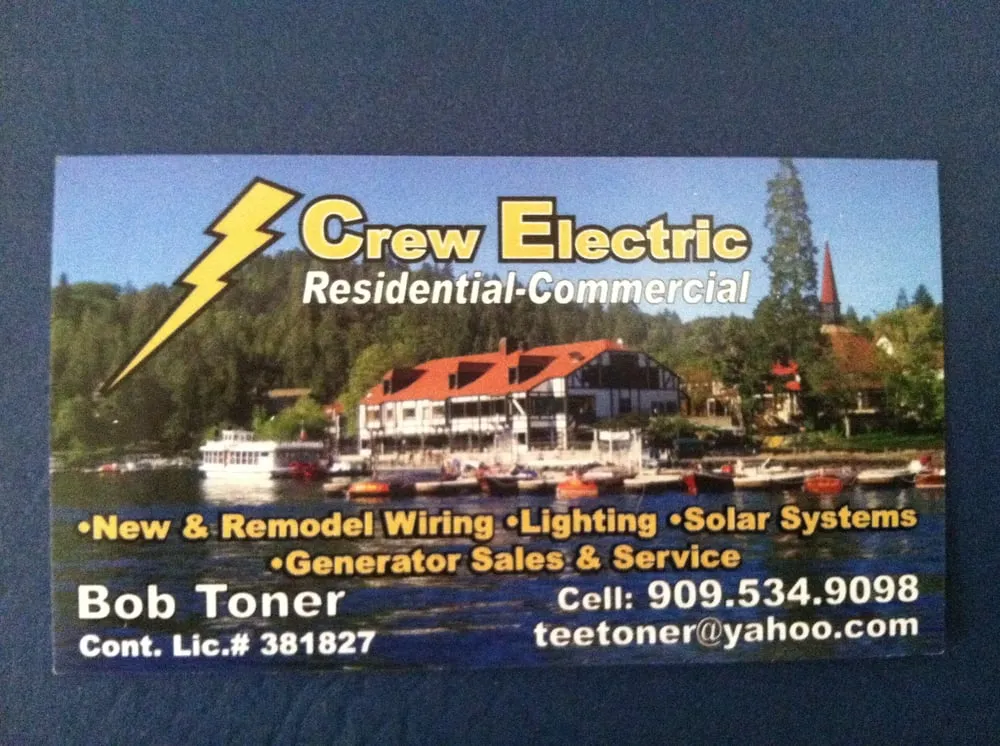 Emergency electrical repair in Blue Jay, CA by Crew Electric Service