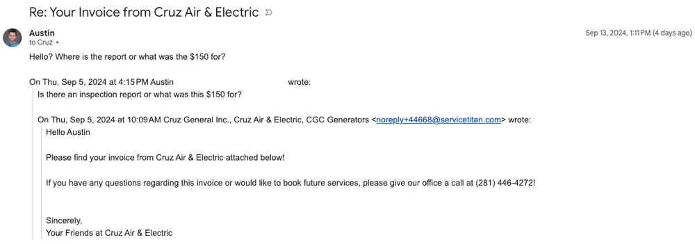 Slide of Cruz Air & Electric - The Humble AC Company