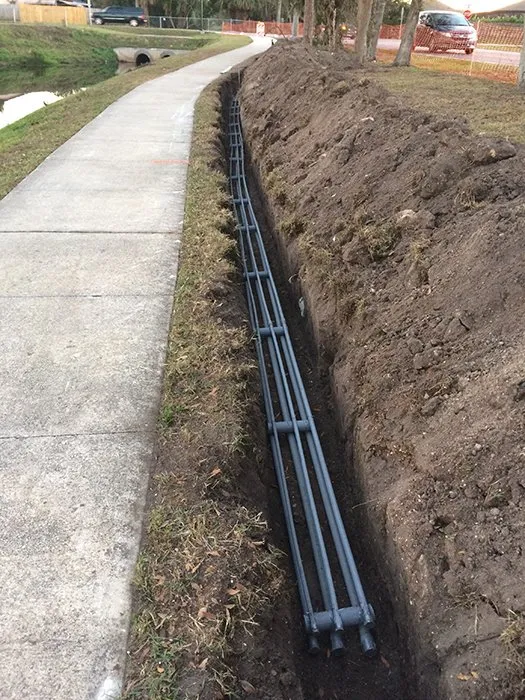 Reliable electrical service for homes in lighting installation, by