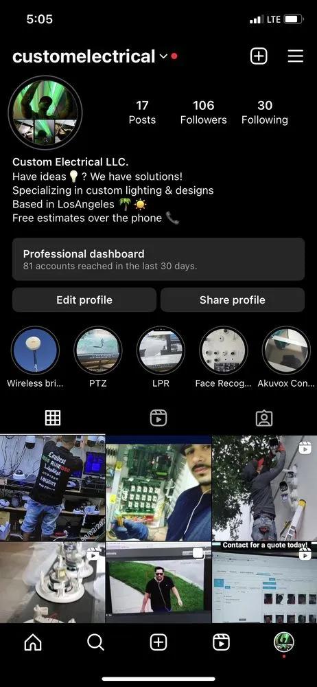 Slide of Custom Electrical