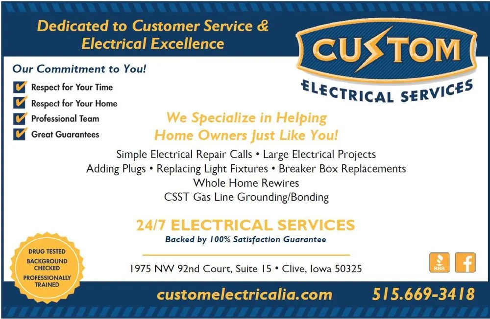 Slide of Custom Electrical Services
