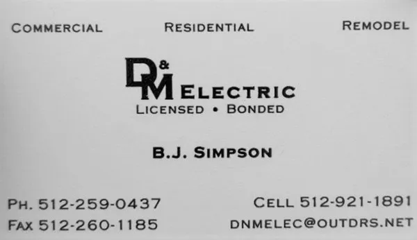 D & M Electric Logo