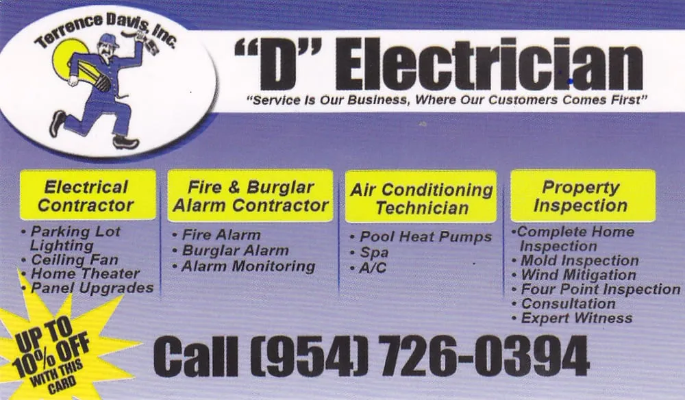 Slide of D Electrician Technical Services