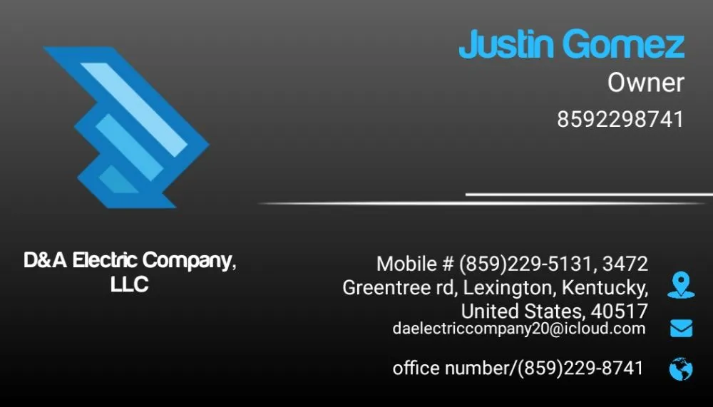 Slide of D&A Electric