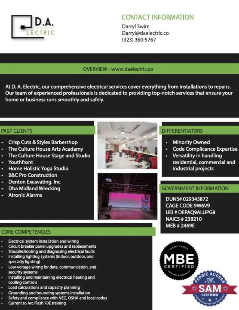 Slide of DA Electric