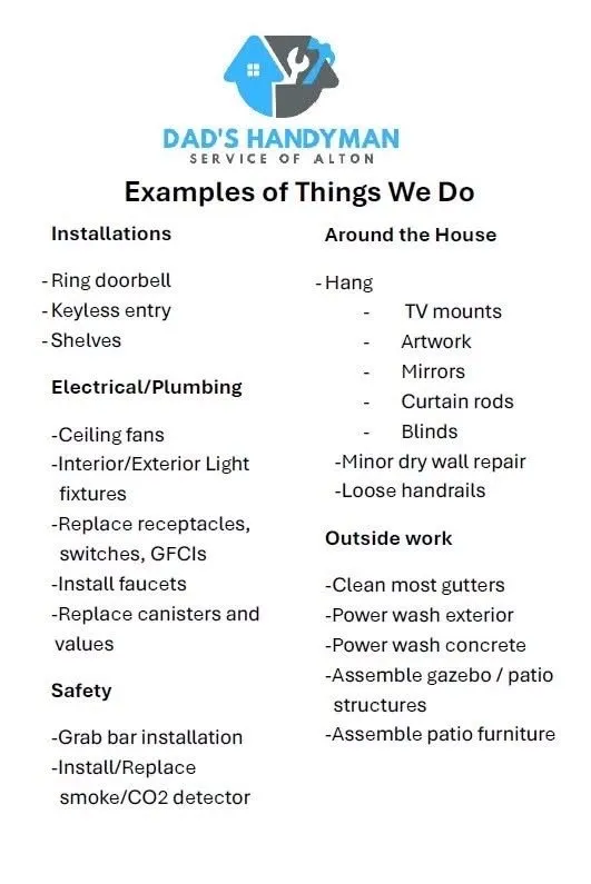 Slide of Dads Handyman Service Of Alton