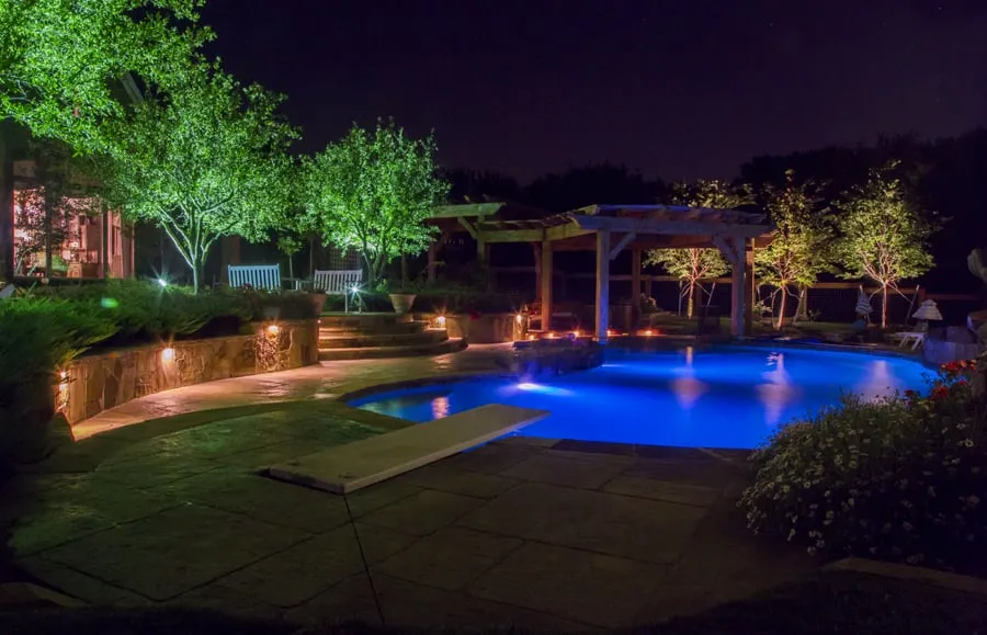 Slide of Dallas Landscape Lighting