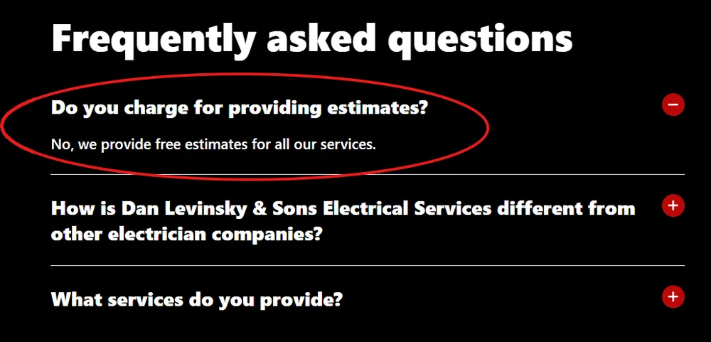 Slide of Dan Levinsky & Sons Electrical Services