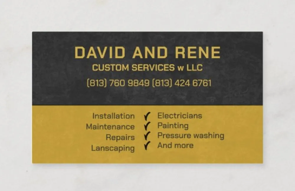 Slide of David Rene Custom Services