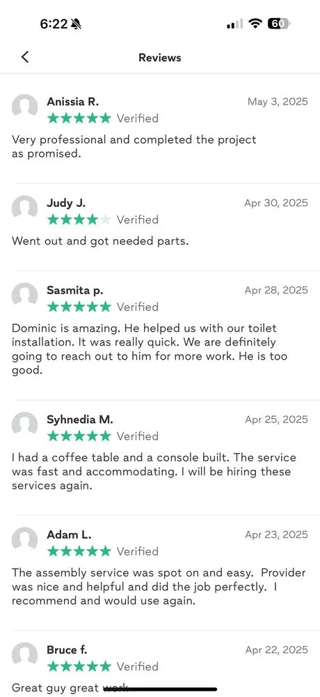 Slide of DDW Services