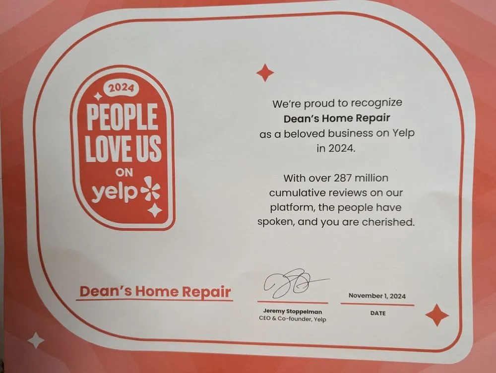 Slide of Dean's Home Repair