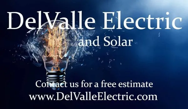 Del Valle Electric & Solar Logo