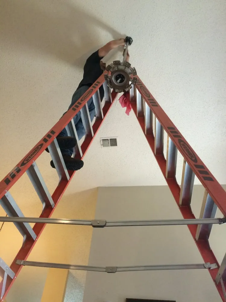 Expert electrical service for homes in lighting installation, by