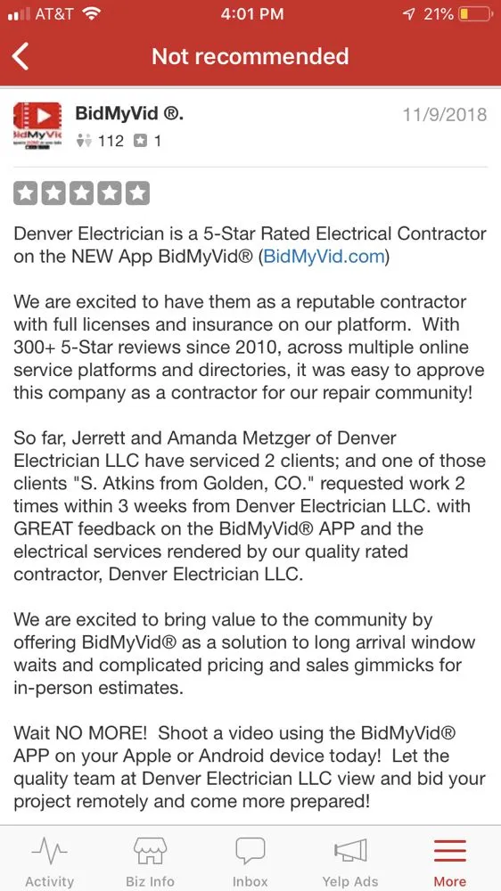 Slide of Denver Electrician