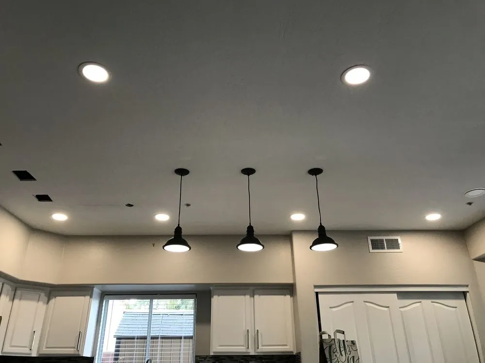 Professional electrician providing lighting installation in , 