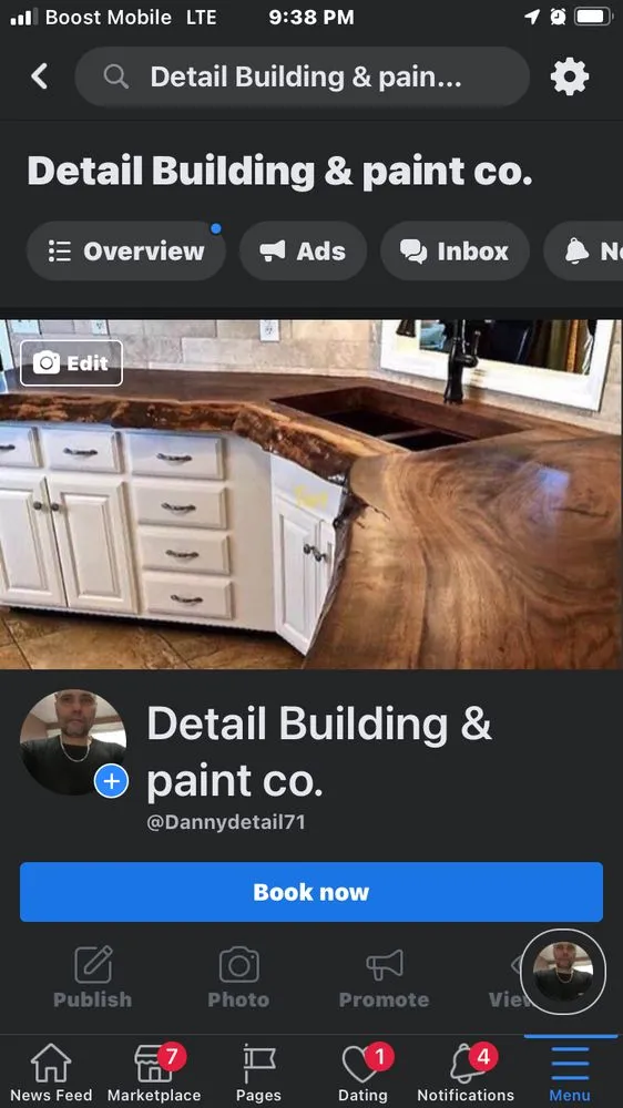 Slide of Detail Building & Paint