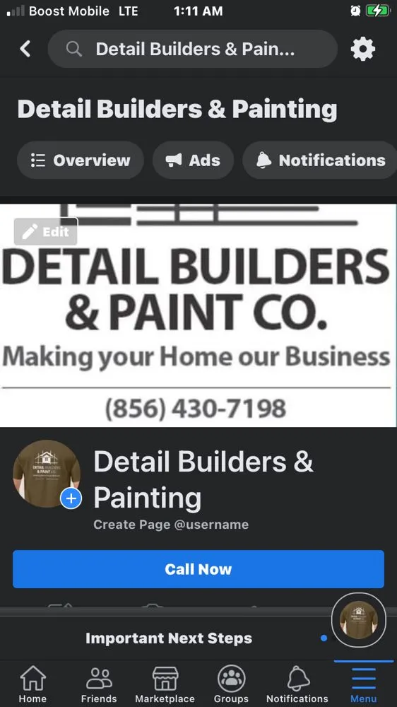 Slide of Detail Building & Paint