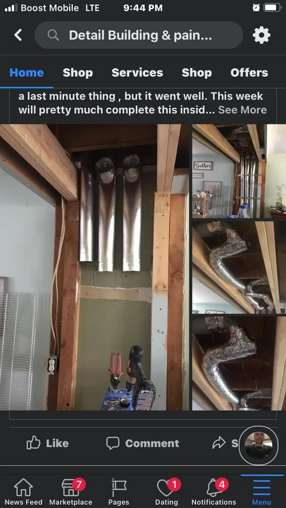 Slide of Detail Building & Paint