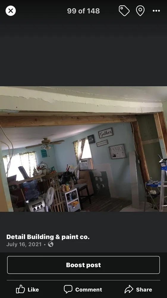 Slide of Detail Building & Paint