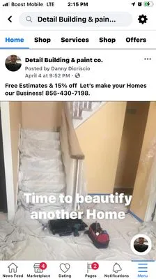 Detail Building & Paint Logo