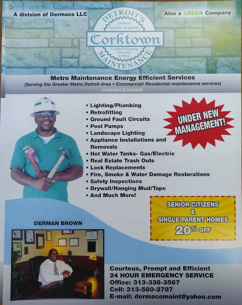 Slide of Detroit Corktown Maintenance