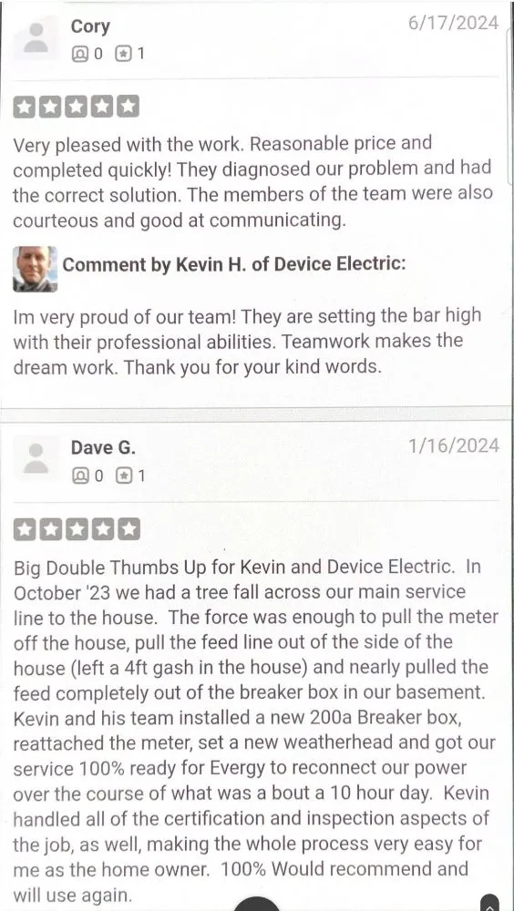 Slide of Device Electric