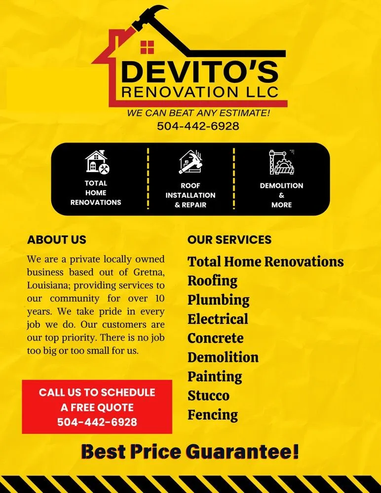 Slide of Devito Renovations