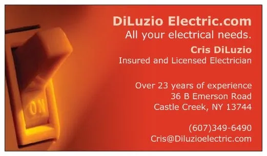 Licensed emergency electrical service in Castle Creek, NY by DiLuzio Electric