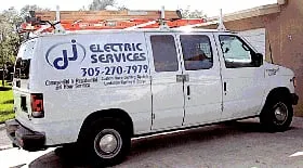 Slide of DJ Electric Services