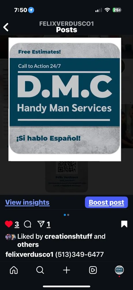 Slide of DMC Handy Man Services