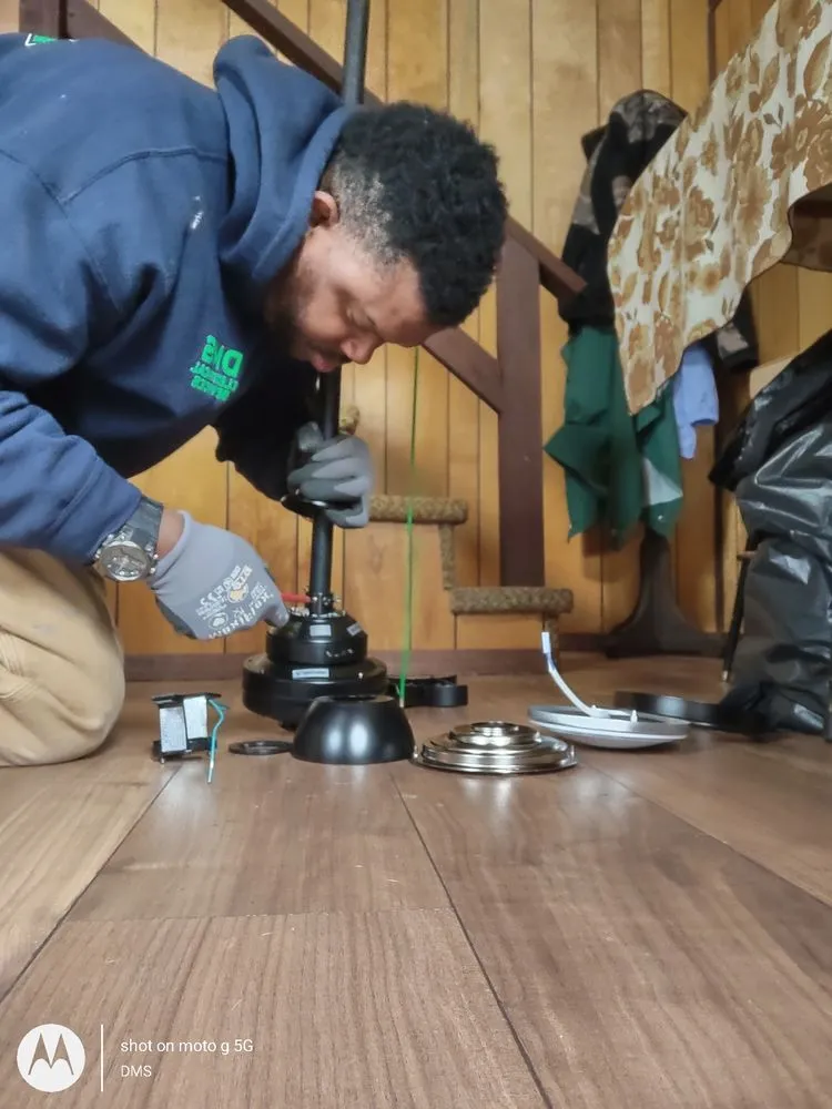 Licensed electrician providing lighting installation in ,