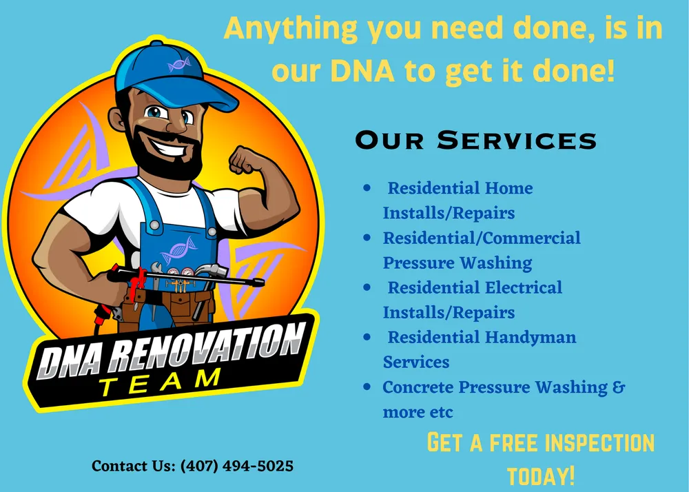 Slide of Dna Renovation Team