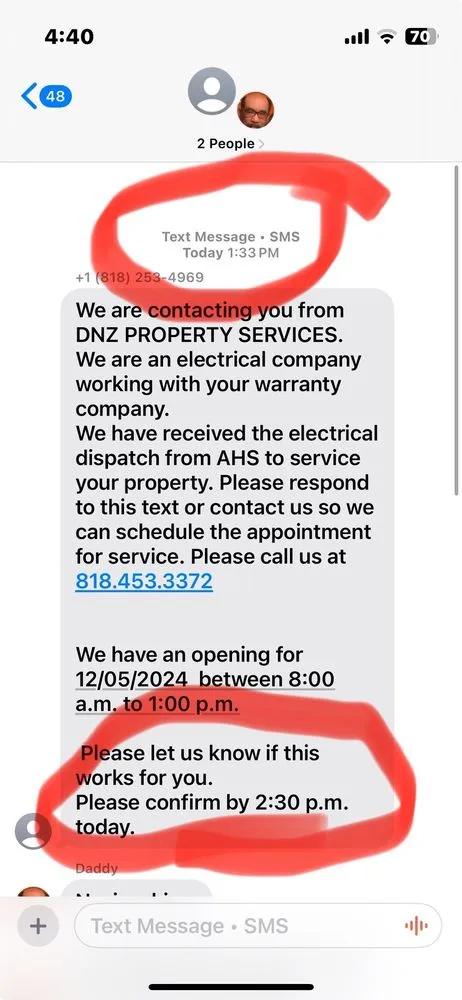 Slide of DNZ Electrical Services