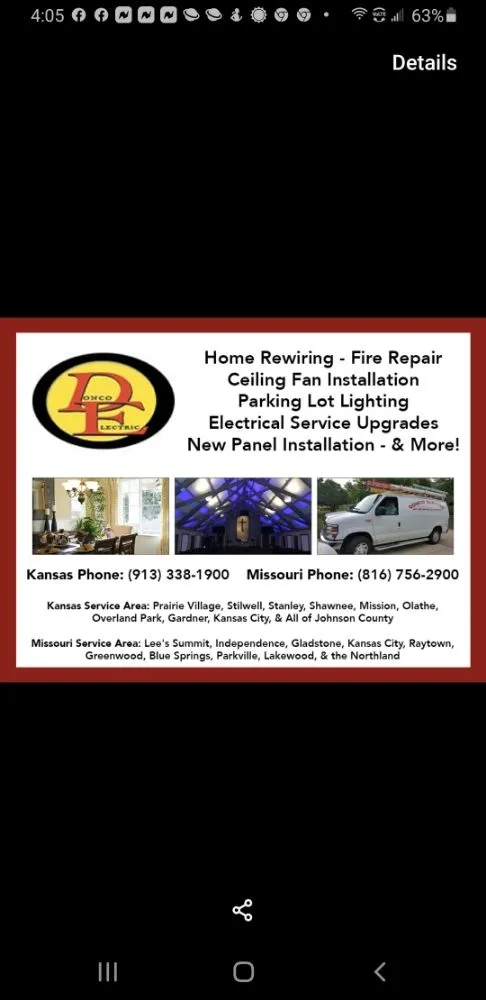 Slide of Donco Electric