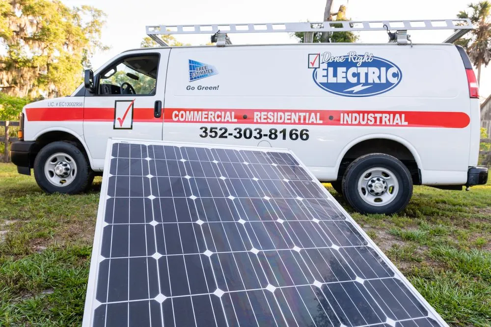 Certified panel upgrade in Coleman, FL by Done Right Electric