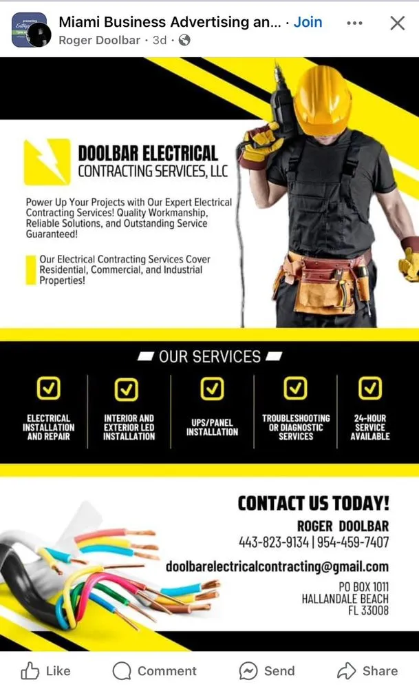 Emergency electrical service for homes in emergency electrical service,  by 
