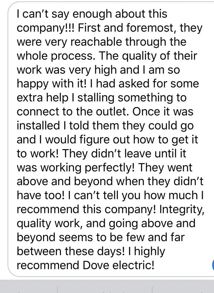 Slide of Dove Electrical Services