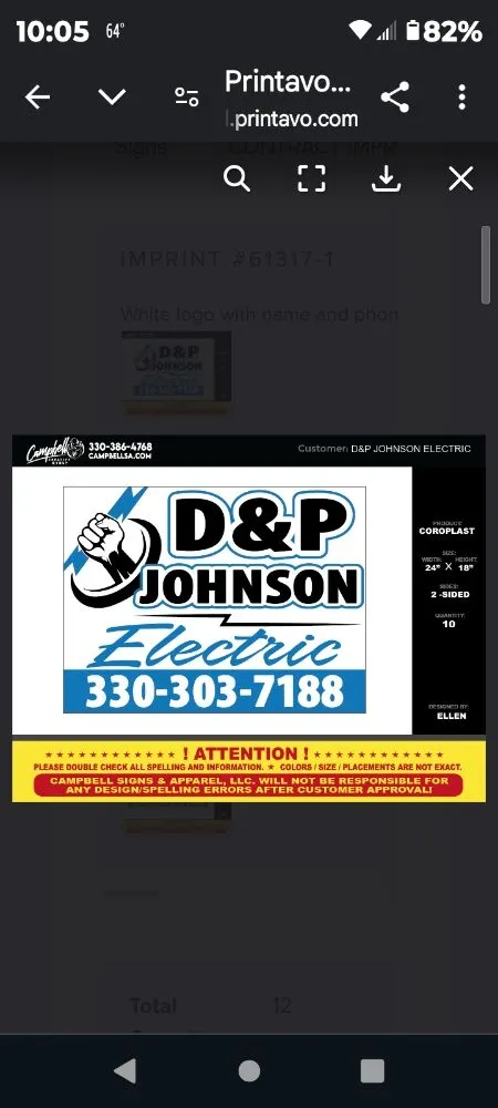 Slide of D&P Johnson Electric