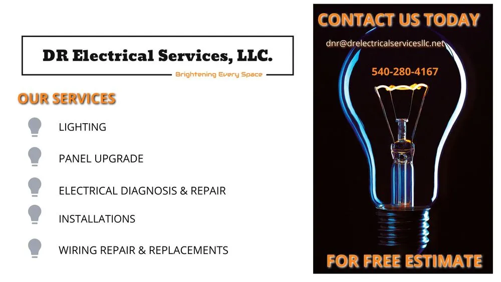 Reliable electrician providing lighting installation in Dulles, VA - DR Electrical Services
