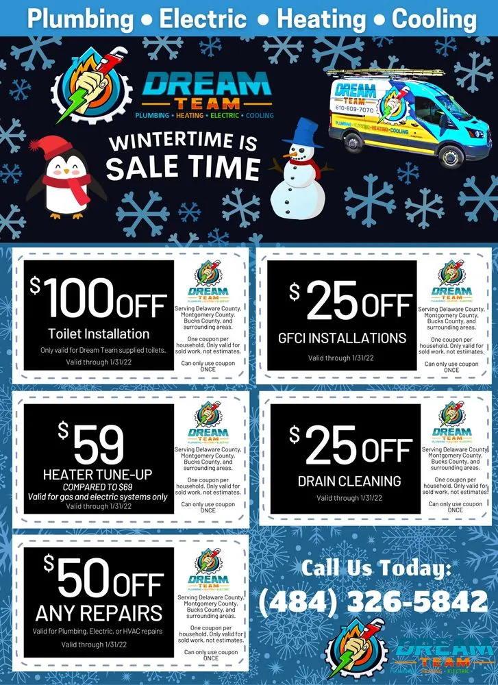 Trusted emergency electrical service experts serving Havertown, PA - Dream Team - Plumbing, Heating, Cooling, & Electric