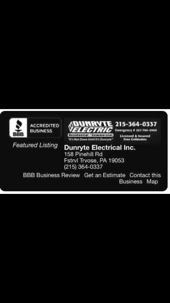 Expert emergency electrical service experts serving Feasterville-Trevose, PA - Dunryte Electric
