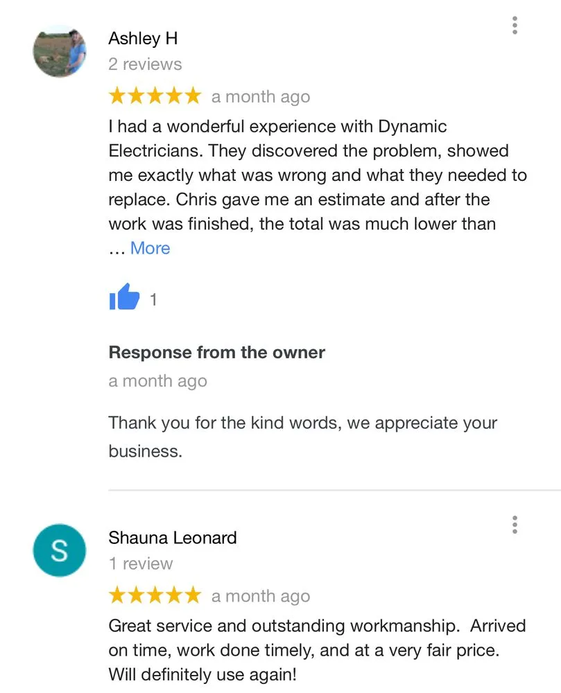 Slide of Dynamic Electricians