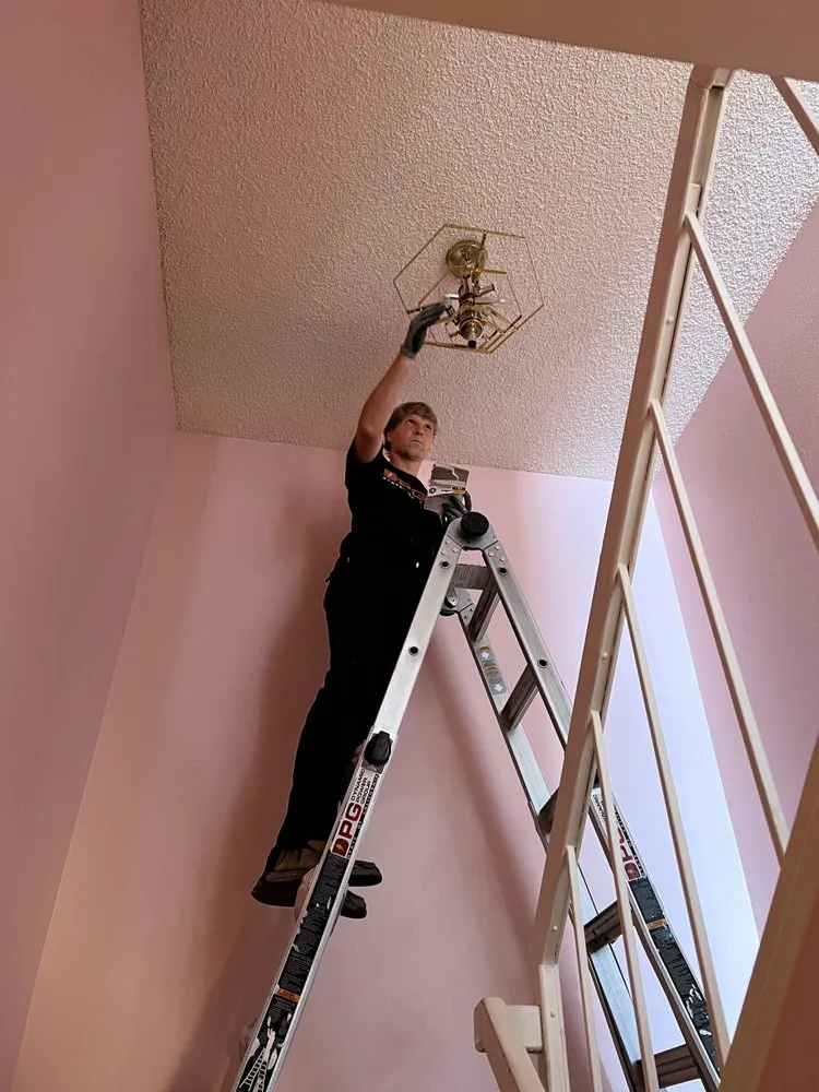 Professional electrical service for homes in wiring installation, by