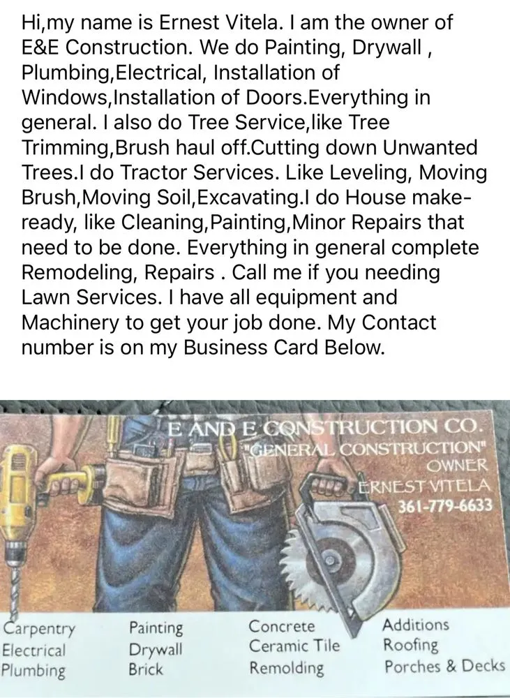 Slide of E And E Construction