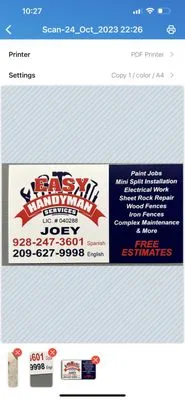 Easy Handyman Services Logo